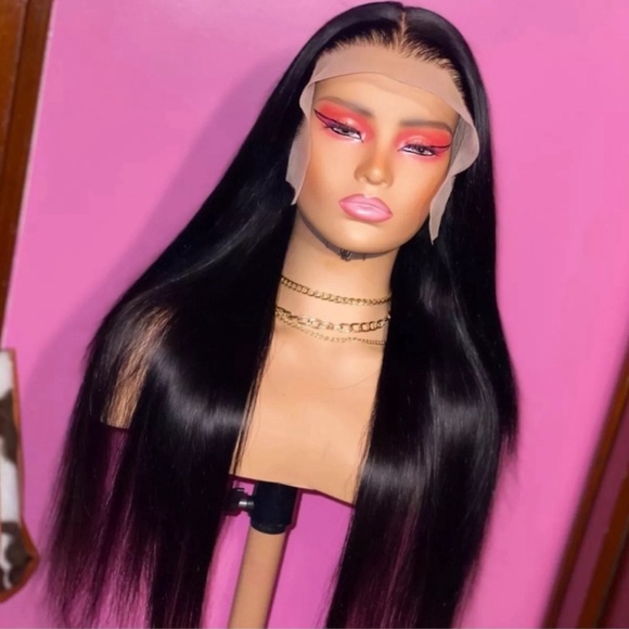 24 inch straight HD lace frontal wig